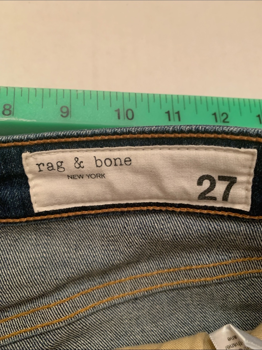 rag & bone High-Rise Skinny Jeans in Dark Indigo - Picture 5 of 10